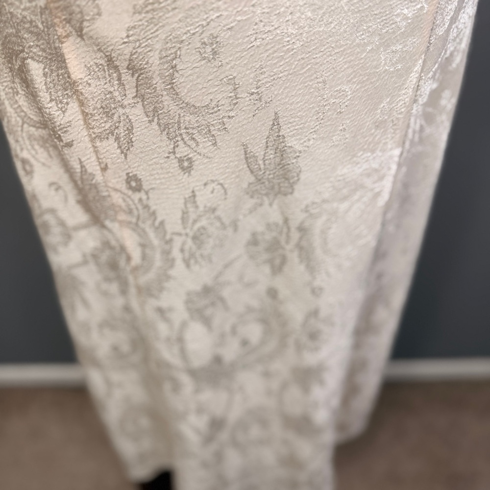 Vintage Victoria's Secret Gold Label jacquard bridal nightgown slip dress Sz M - Picture 8 of 9